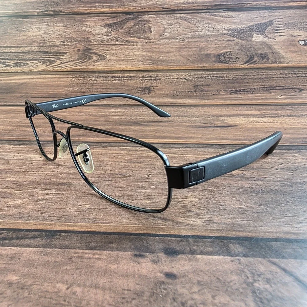 Ray-Ban Eyeglasses RB3273 Mens Size 57-17 Metal Rectangle Frame Made in Italy